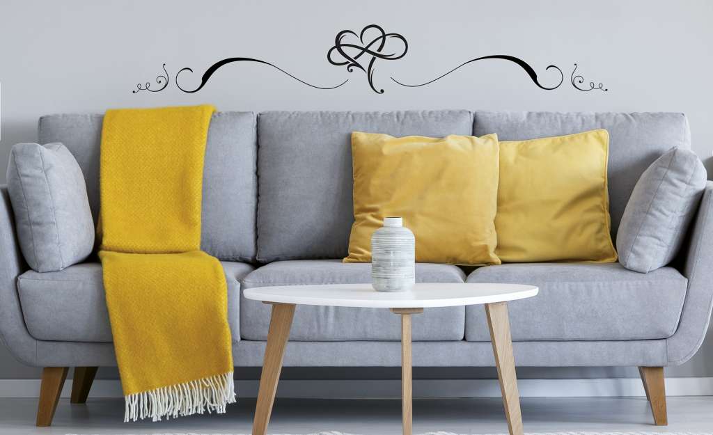 Wandsticker, 2er-Set ¦ schwarz Dekoration > Bilder & Schilder - Höffner