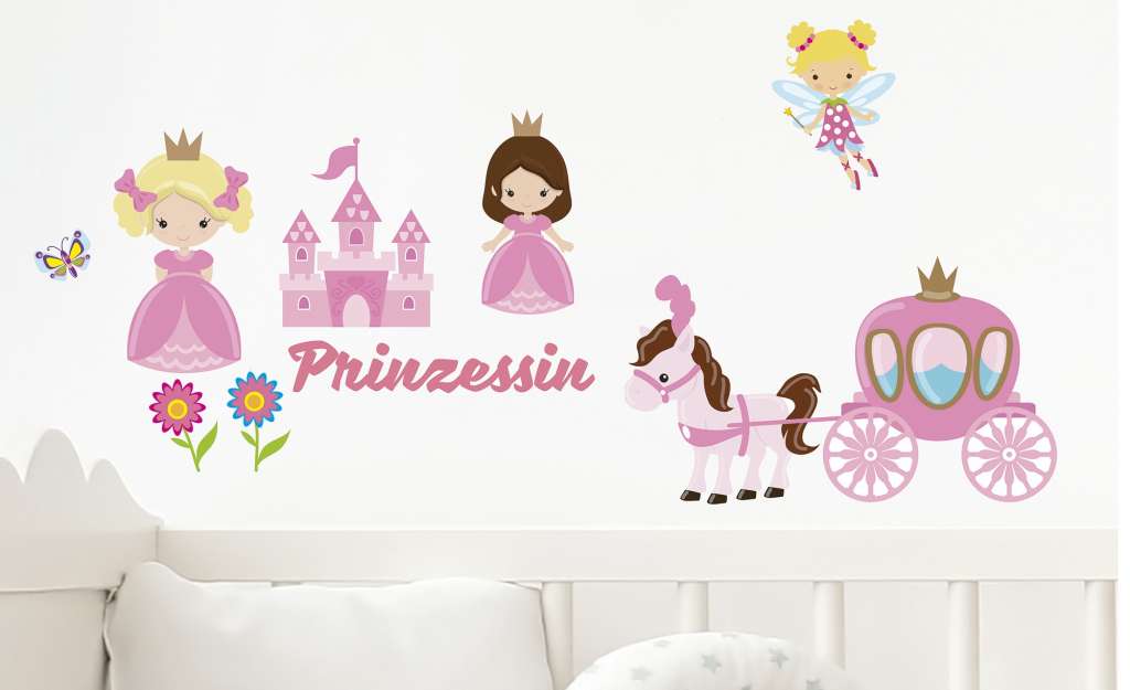 Wandsticker, 2er-Set ¦ rosa/pink Dekoration > Bilder & Schilder - Höffner