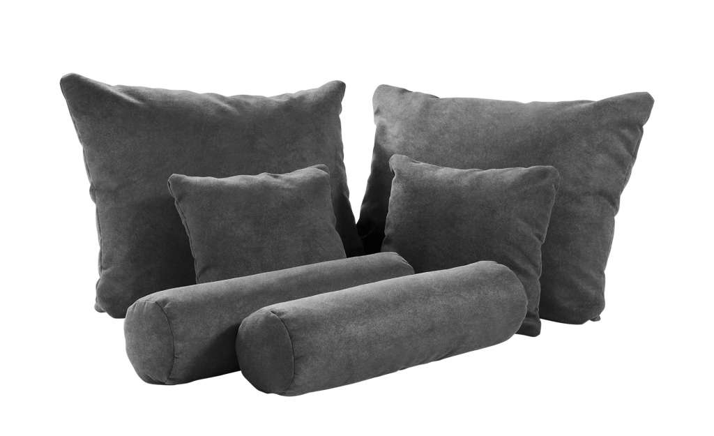 meinBett Deko-Kissenset, 6-teilig  Pembroke ¦ grau ¦ Samt Heimtextilien > Kissen > Dekokissen - Höffner
