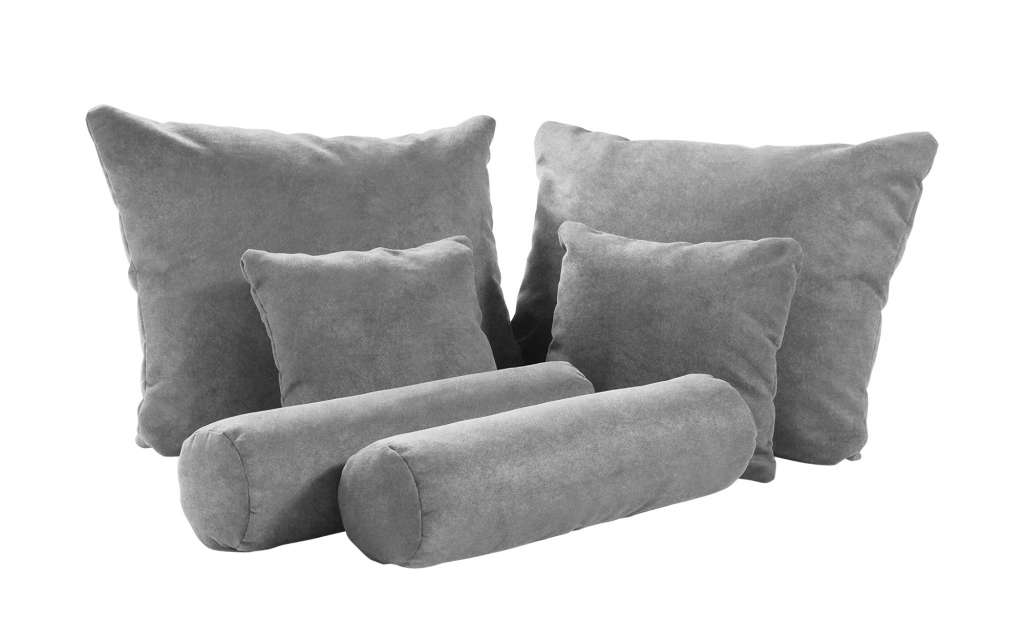 meinBett Deko-Kissenset, 6-teilig  Pembroke ¦ grau ¦ Samt Heimtextilien > Kissen > Dekokissen - Höffner