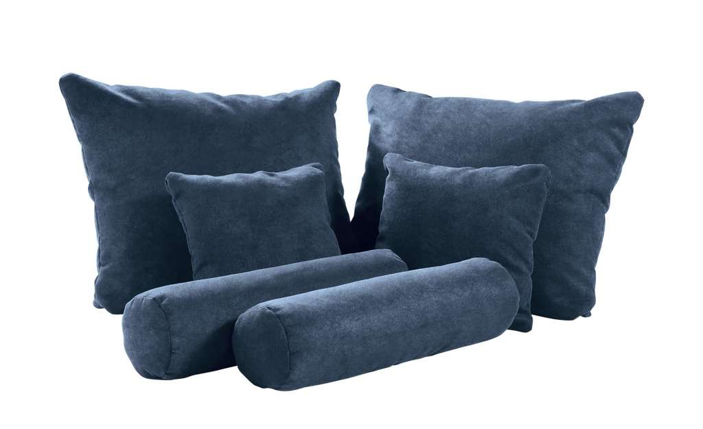 meinBett Deko-Kissenset, 6-teilig  Pembroke ¦ blau ¦ Samt Heimtextilien > Kissen > Dekokissen - Höffner