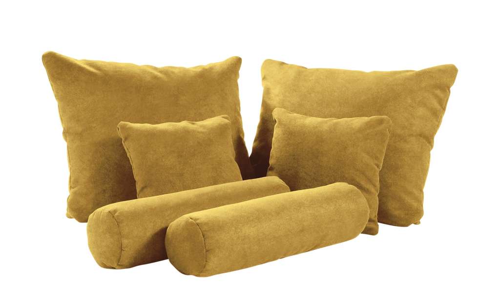 meinBett Deko-Kissenset, 6-teilig  Pembroke ¦ gelb ¦ Samt Heimtextilien > Kissen > Dekokissen - Höffner