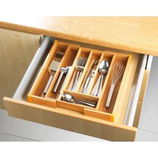 home24 Besteckkasten Bambus