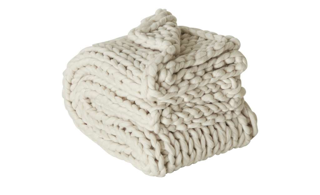 como Strick Plaid  Hygge ¦ beige ¦ 50% Polyester, 50% Polyacryl   , Polyester, Polyacryl Heimtextilien > Kuscheldecken - Höffner