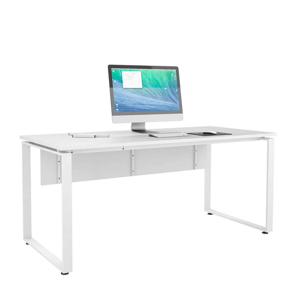 Moderner Büroschreibtisch in Weiß Made in Germany
