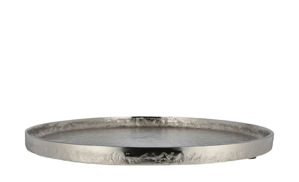 Tablett ¦ silber ¦ Aluminum Ø: 34 Küchenzubehör & Helfer > Tabletts & Etageren - Höffner