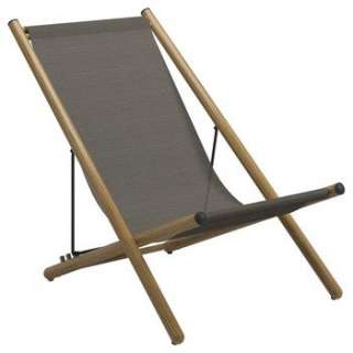 Gloster - Voyager Liegestuhl - Teak - granit - outdoor
