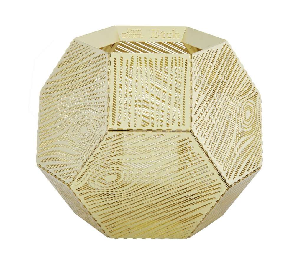 Tom Dixon - Etch Windlicht - gold - indoor