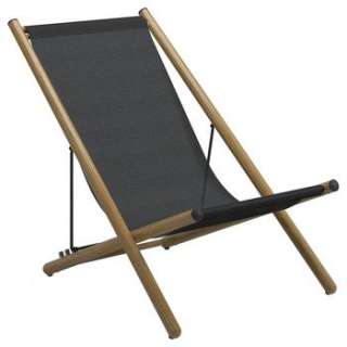 Gloster - Voyager Liegestuhl - Teak - anthrazit - outdoor