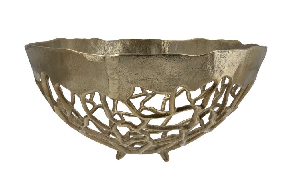 Deko Schale ¦ gold ¦ Aluminum Ø: 39 Dekoration > Deko-Schalen - Höffner