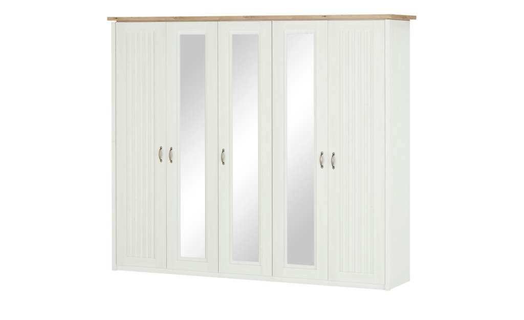 maison bleue Drehtürenschrank, 5-türig  Trient ¦ weiß Schränke > Schranksysteme - Höffner