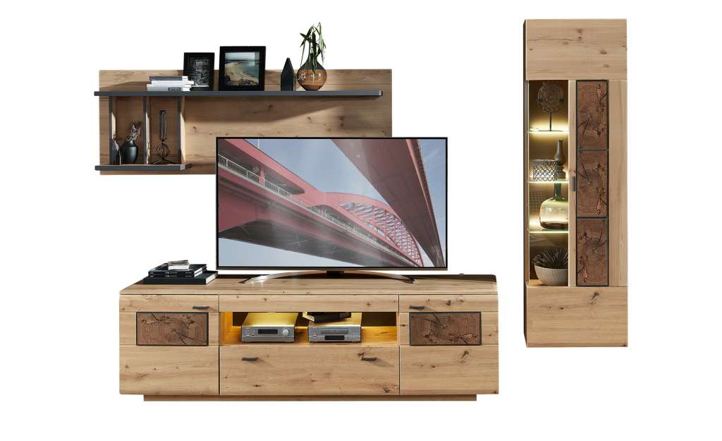 uno Wohnwand  Madera II ¦ holzfarben Wohnwände - Höffner
