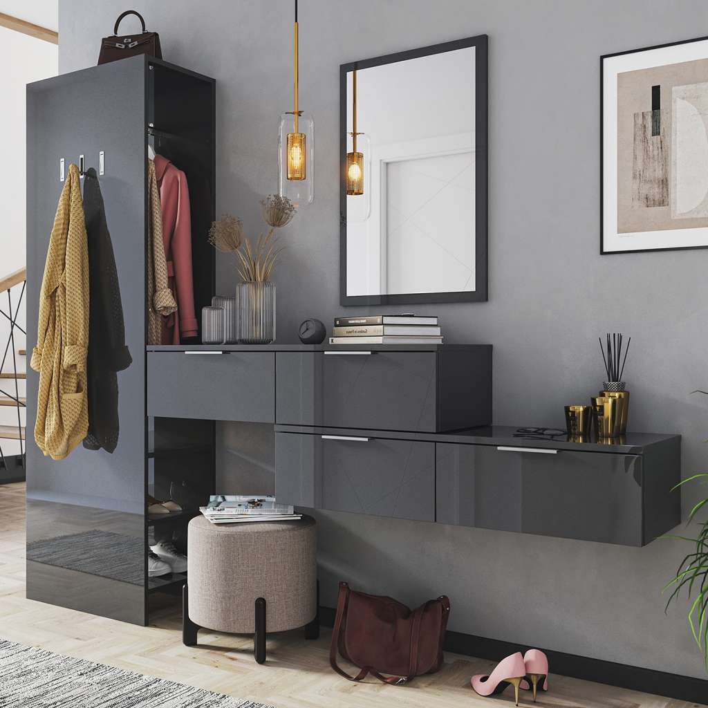 home24 Garderobenset Asker IV (4-teilig)