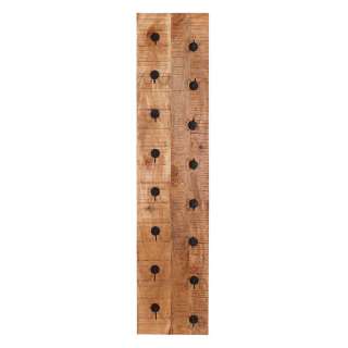 Wand Flaschenregal aus Mangobaum Massivholz rustikalen Stil