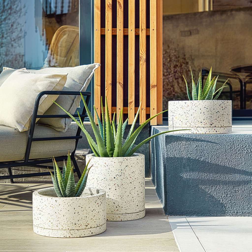 home24 Pflanzkübel Lelis (2er-Set)