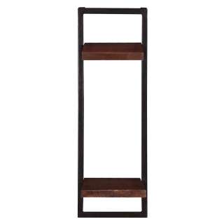 Teak Echtholz Regal in Schwarz und Holz antik Kolonialstil