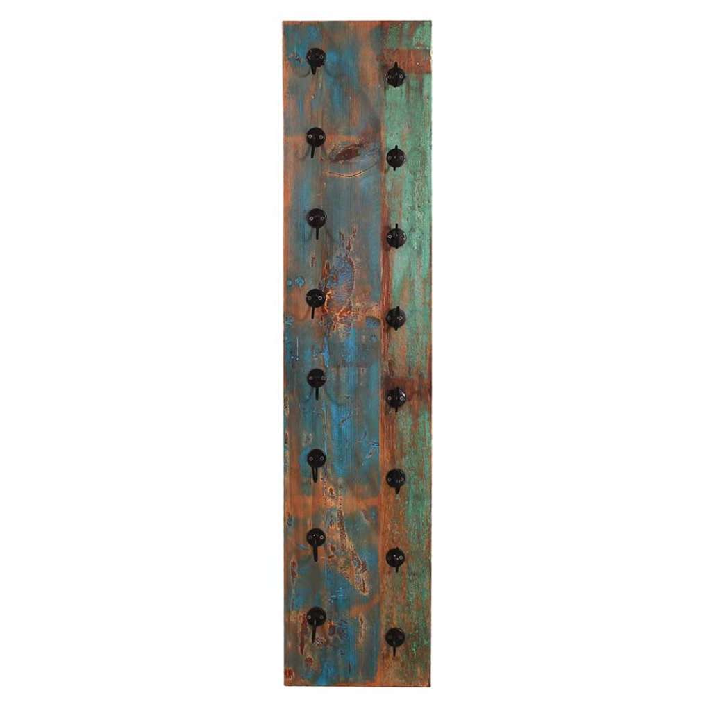 Shabby Chic Wein Regal in Braun Bunt 8 Flaschen