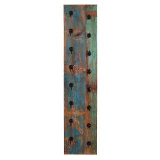 Shabby Chic Wein Regal in Braun Bunt 8 Flaschen