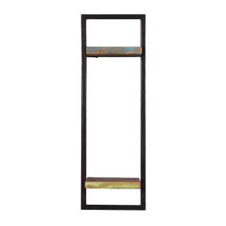 Wand Regal in Bunt und Schwarz Shabby Chic Stil