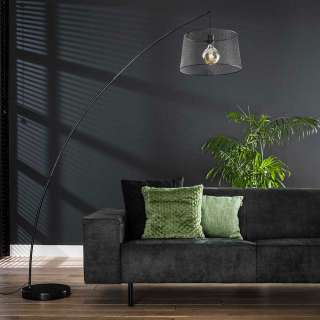 Design Bogenleuchte im Industry und Loft Stil Metall