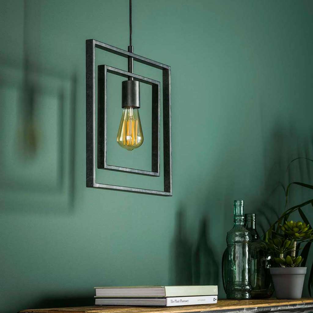 Design Hängeleuchte aus Metall Industry Stil
