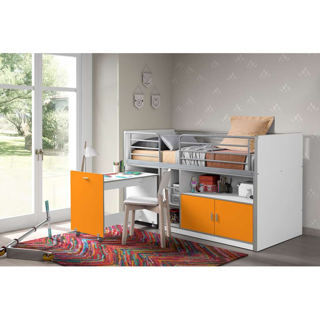 home24 Hochbett Bonny mit Schreibtisch