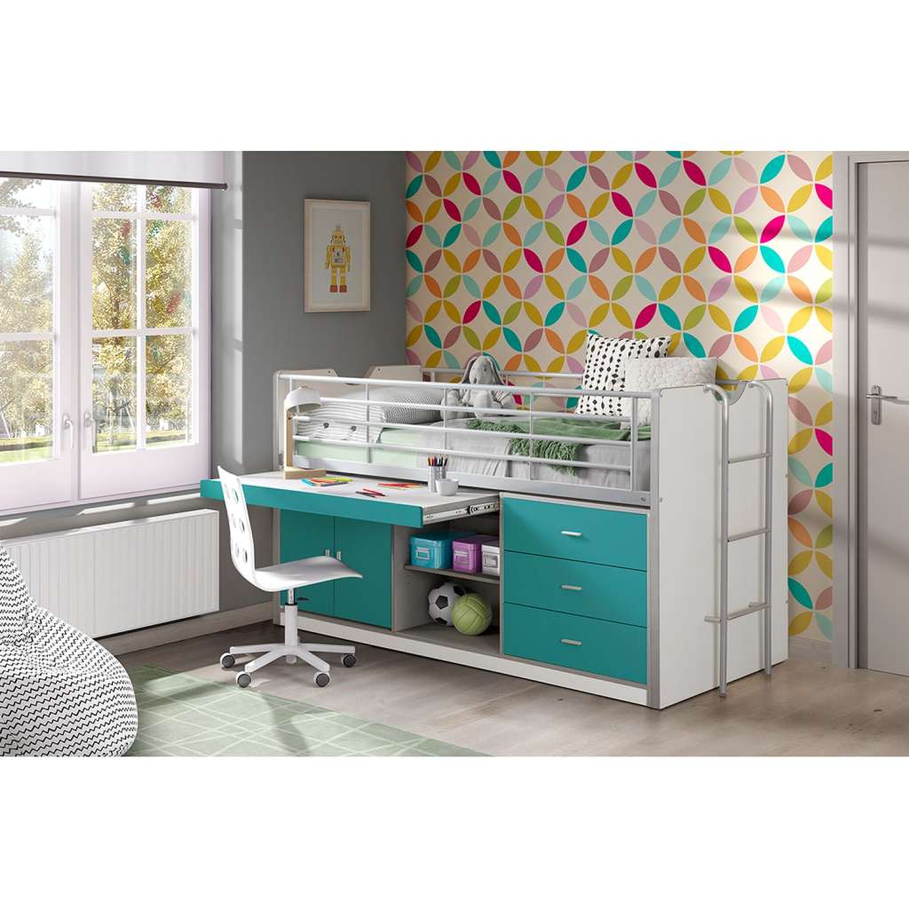 home24 Hochbett Bonny mit Tischschublade
