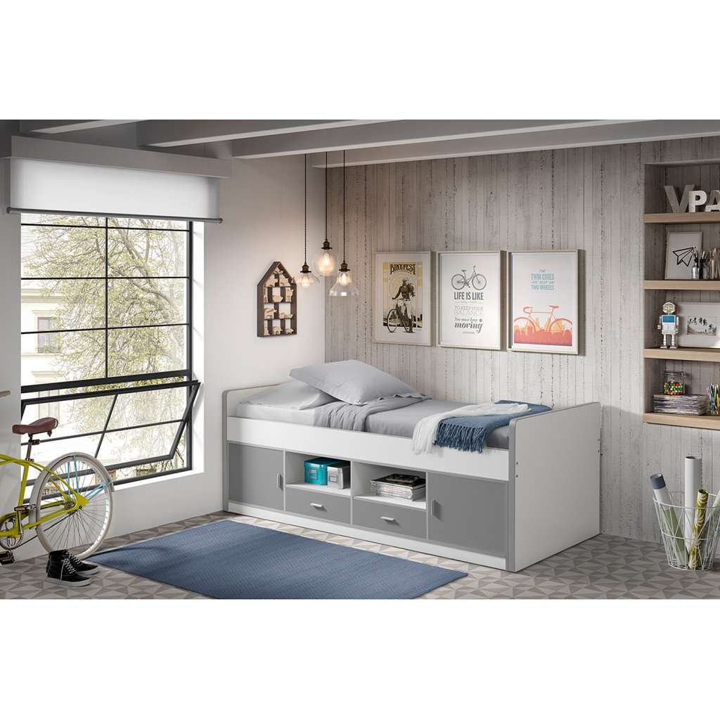 home24 Hochbett Bonny mit Schreibtisch