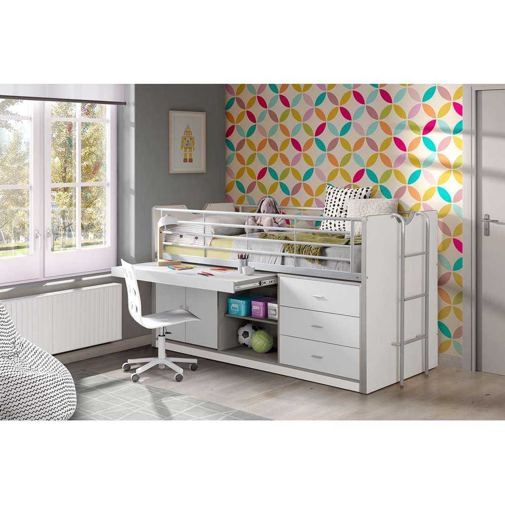 home24 Hochbett Bonny mit Tischschublade