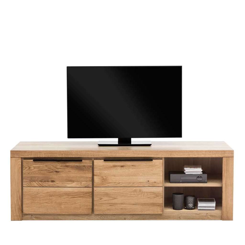 Fernsehunterschrank in Eichefarben 2 Türen 2 offene Fächer