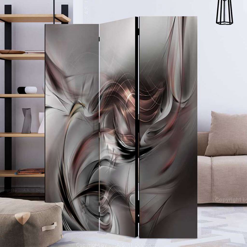 Kleiner Paravent in modernem Design abstraktem Muster