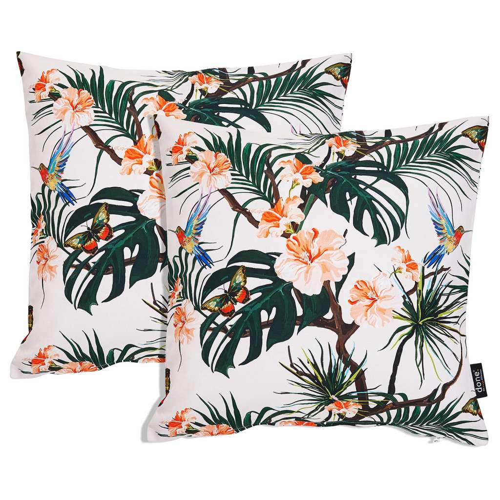 home24 Kissenhülle Panama Hummingbird (2er-Set)