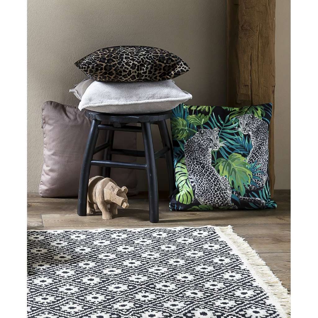 home24 Kissenhülle Velour Leopard