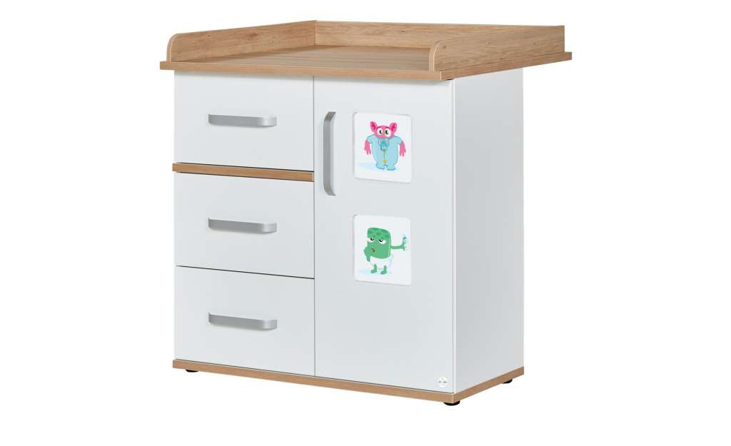 Roba Wickelkommode mit Wickelansatz  Clea ¦ weiß Baby > Babymöbel > Wickelkommoden - Höffner