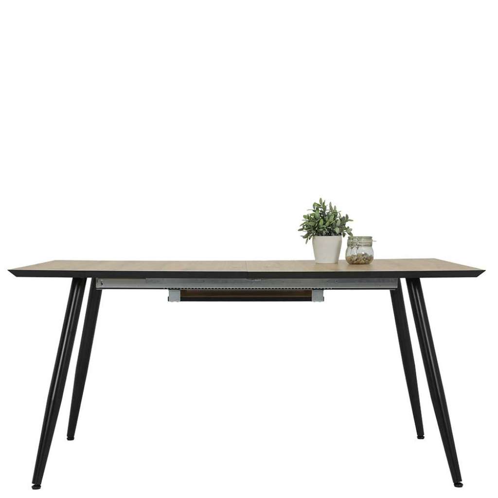 Esszimmer Tisch Skandi in Wildeichefarben Schwarz