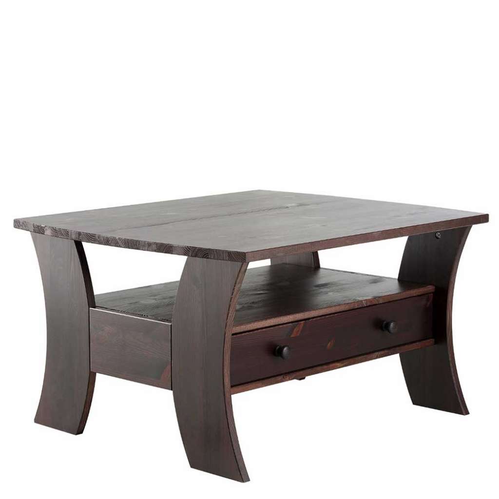 Landhaus Sofa Tisch in Wengefarben Kiefer Massivholz