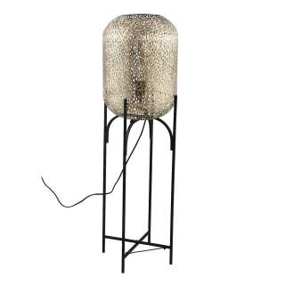 Stehlampe in Schwarz und Goldfarben 110 cm hoch