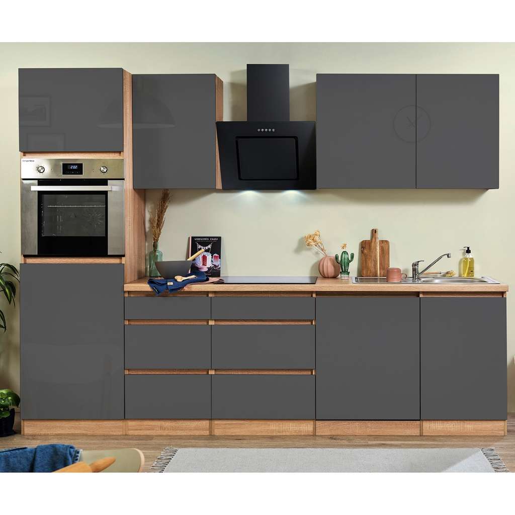 home24 Küchenzeile Melano II (9-teilig)