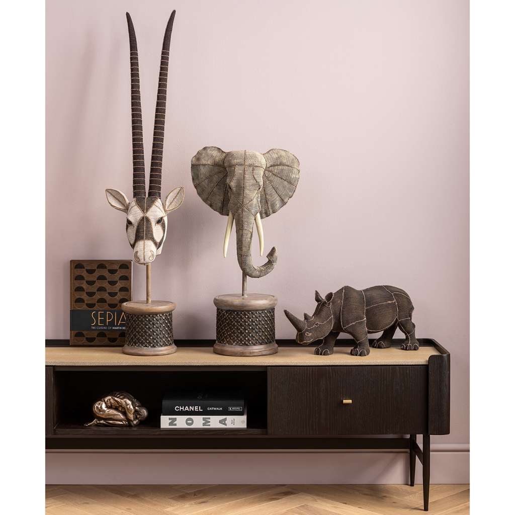 home24 Deko Objekt Elephant Head Pearls