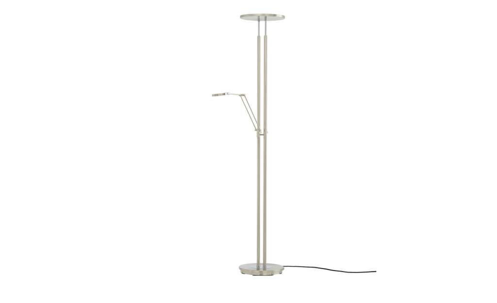 Fischer-Honsel Smart-Home Deckenfluter, 2-flammig, Nickel-matt ¦ silber Lampen & Leuchten > Innenleuchten > Stehlampen - Höffner