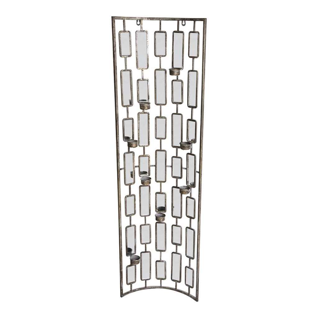 Design Spiegelobjekt im Vintage Look Kerzenhaltern