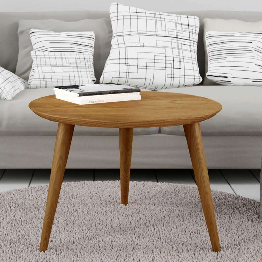 Beistelltisch Sofa in Eichefarben MDF und Massivholz