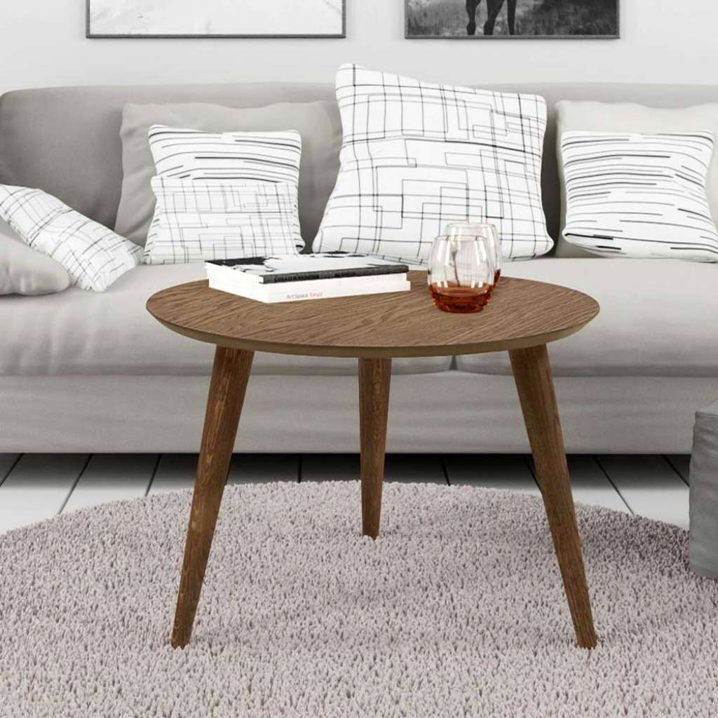 Beistelltisch Sofa in Eiche dunkel Dreifußgestell