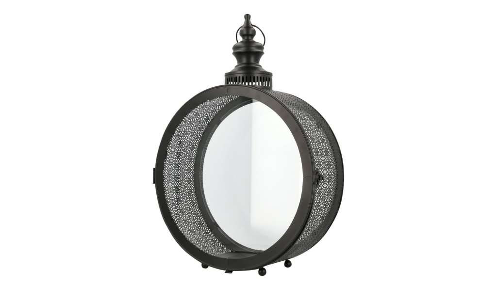 Laterne ¦ schwarz ¦ Metall, Glas Dekoration > Laternen & Windlichter - Höffner