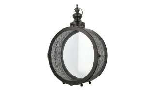 Laterne ¦ schwarz ¦ Metall, Glas Dekoration > Laternen & Windlichter - Höffner