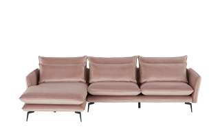 uno Ecksofa Samt  Jon ¦ rosa/pink Polstermöbel > Sofas > Ecksofas - Höffner