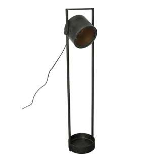 Stehleuchte Metall in Schwarz Vintage Industry und Loft Stil