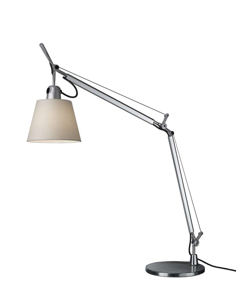 Artemide - Tolomeo Basculante - Tischleuchte - aluminium - pergament - indoor