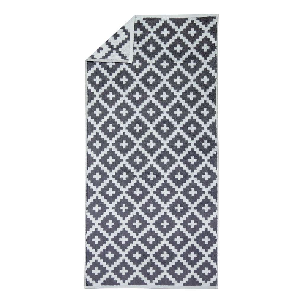 home24 Handtuch Graphics Raute (2er-Set)