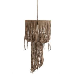 Fransen Hängelampe in Beige Skandi Design